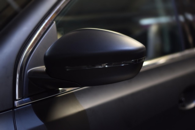 matte black wrap tint detail